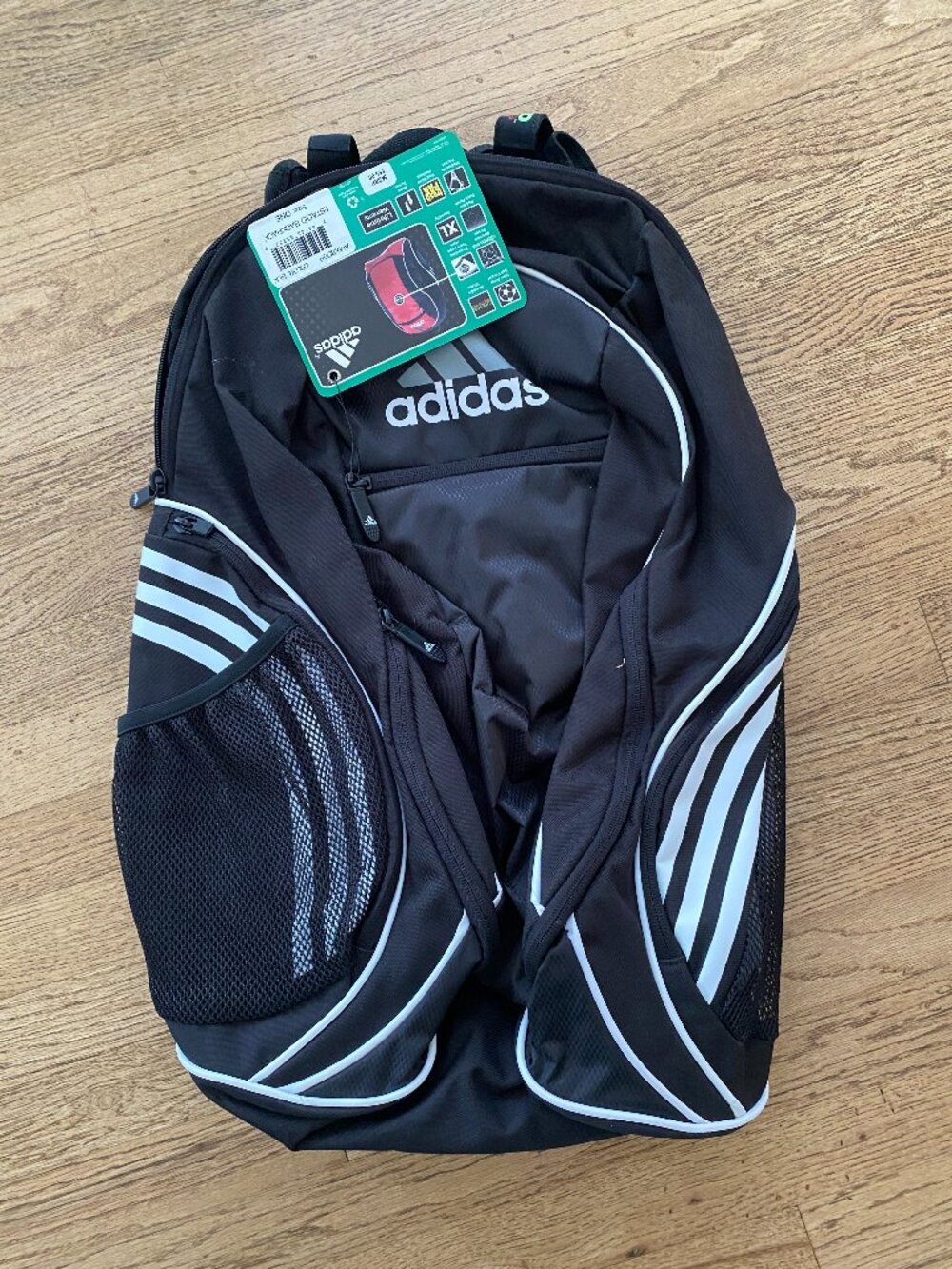 NWT Adidas Black Estadio Backpack.